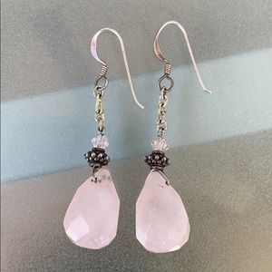 Pink Drop Stone Earrings